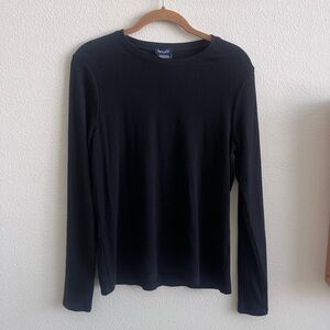 Splendid black long-sleeve top